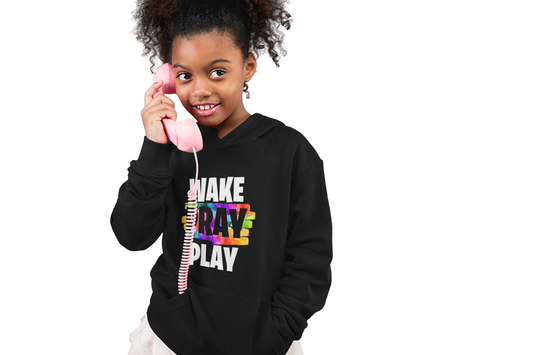 'Wake, Pray, Play' Youth Hoodie